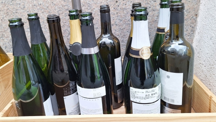 複数本のお酒